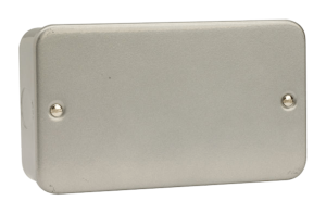 Click Metalclad 2 Gang Blank Plate