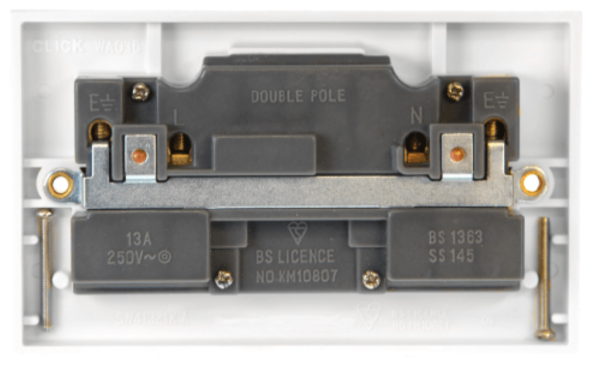 Click Polar 2 Gang DP Switched Socket - Image 2