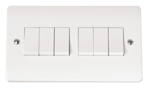 Click Mode 6 Gang 2 Way 10Ax Switch