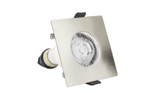Fire Rated Square Downlight with GU10 Holder and Loop-in Loop-out Terminal Block