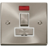 Click Deco Satin Chrome Switched Fused Spur Neon