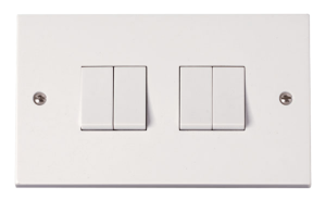 Click Polar 4 Gang 2 Way 10Ax Switch