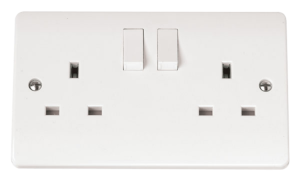 Click Mode 2 Gang DP Switched Socket