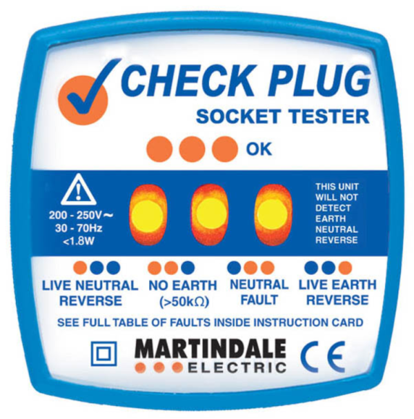 Martindale 13A 240v Classic Check Plug Socket Tester - Image 4