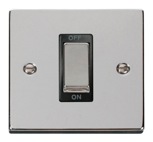 Click Deco Polished Chrome 1 Gang 45A DP Switch