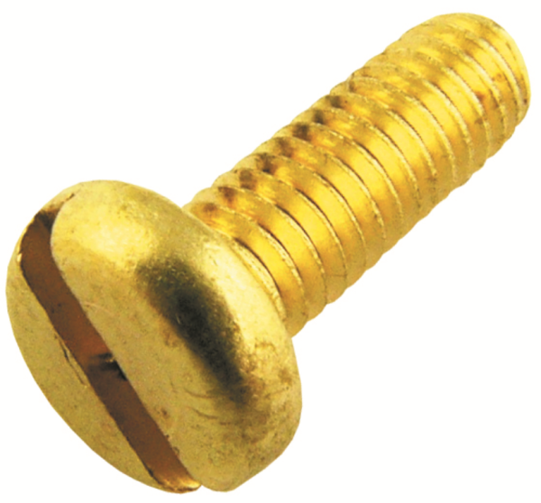 Unicrimp M4 X 12mm Brass Panhead Screws (100)