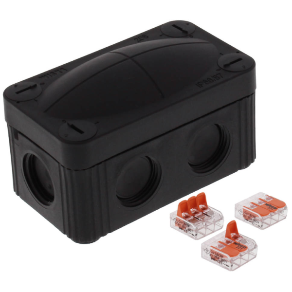 Black 206 IP66 Combi Box with Wago Connectors