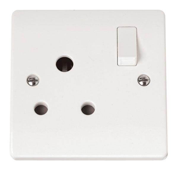 Click Mode 1 Gang 15A Round Pin Switched Socket