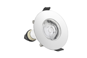 Downlight, Evofire Fire Rated Square IP65, c/w GU10 Holder