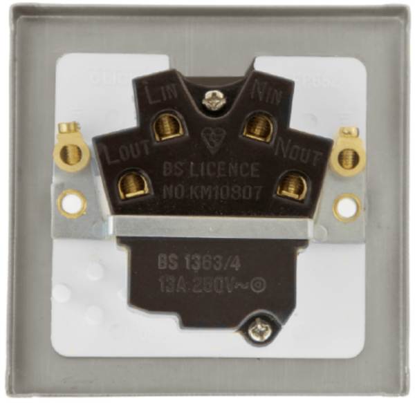 Click Deco Polished Chrome Switched Fused Spur - Image 2