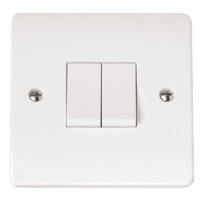 Click Mode 2 Gang 2 Way 10Ax Switch