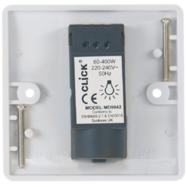 Click Mode 1 Gang 2 Way 400w Dimmer - Image 2