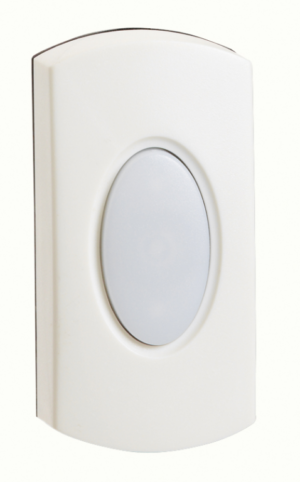 Greenbrook White Bell Push White Button