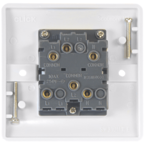 Click Mode 1 Gang TP 10A Fan Isolator Switch - Image 2