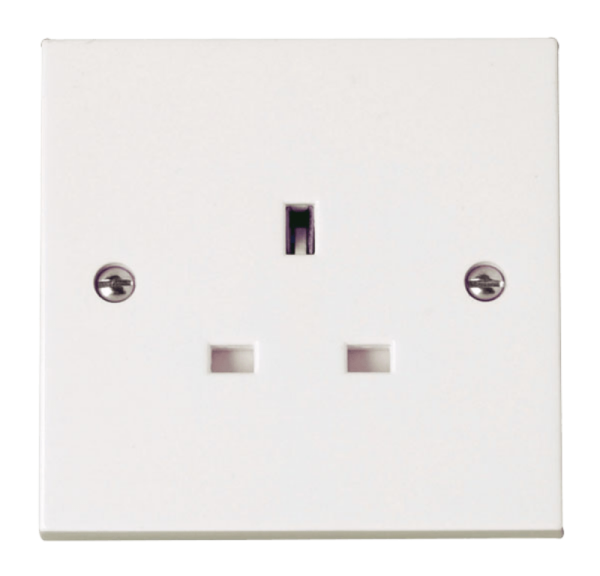 Click Polar 1 Gang 13A Unswitched Socket