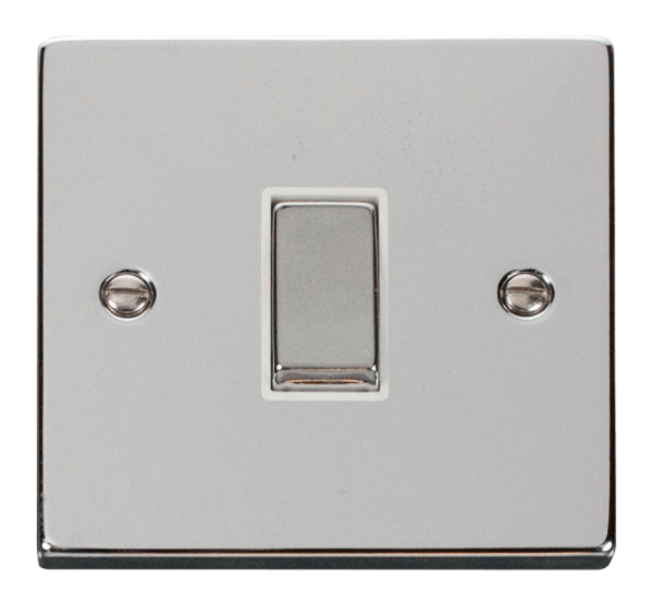 Click Deco Polished Chrome 1 Gang 2 Way Light Switch