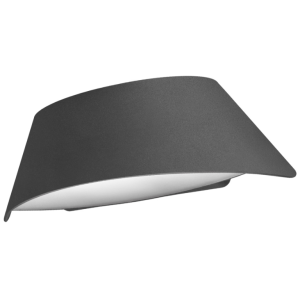 Integral Vistalux Dark Grey IP65 9w Wall Light 3000k