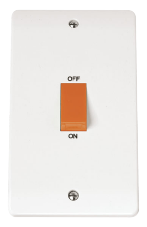 Click Mode 2 Gang 45A DP Vertical Switch