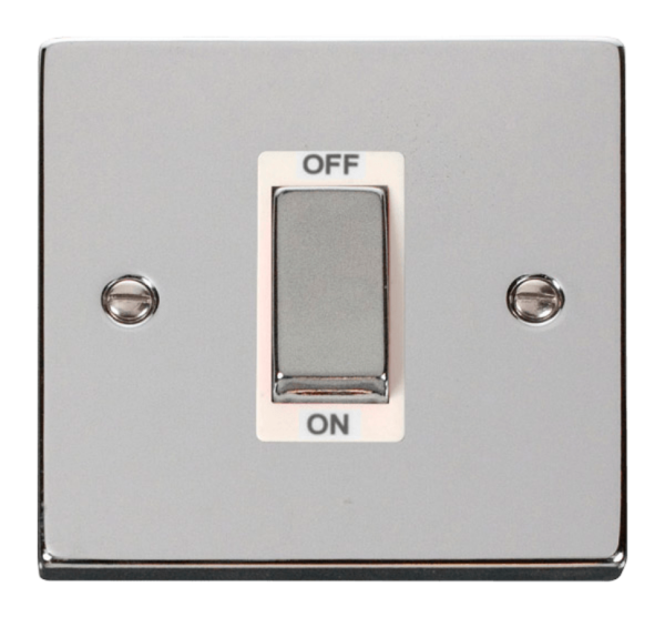 Click Deco Polished Chrome 1 Gang 45A DP Switch