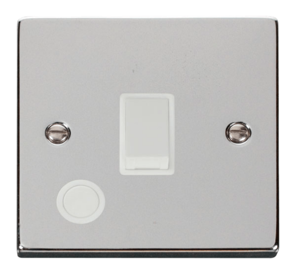 Click Deco Polished Chrome 1 Gang 20A DP Switch Flex Outlet