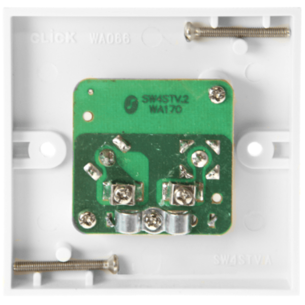 Click Polar 2 Gang Non-Isolated Coaxial & Satellite Outlet - Image 2