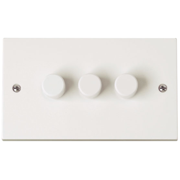 Click Polar 3 Gang 2 Way 259Va Dimmer