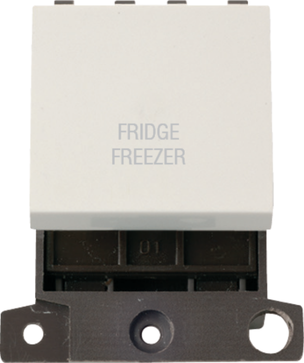 Polar White 20A DP Switch Fridge Freezer