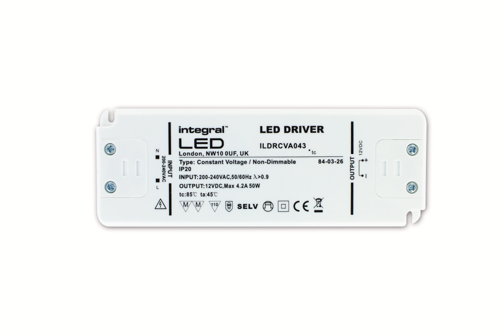 Integral 50w 12v IP20 Non Dimmable LED Driver