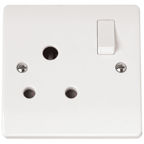 Click Mode 1 Gang 15A Round Pin Switched Socket