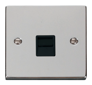 Click Deco Polished Chrome 1 Gang BT Master Socket