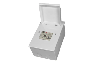 CED Metal Shower Unit 63A RCD 50A MCB