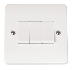 Click Mode 3 Gang 2 Way 10Ax Switch