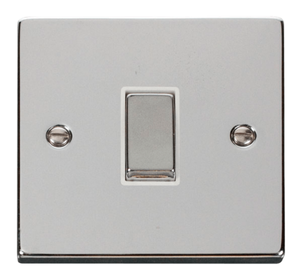 Click Deco Polished Chrome 1 Gang 10A Intermediate Switch