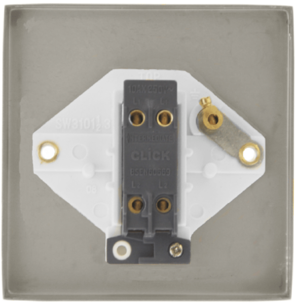 Click Deco Polished Chrome 1 Gang 10A Intermediate Switch - Image 2