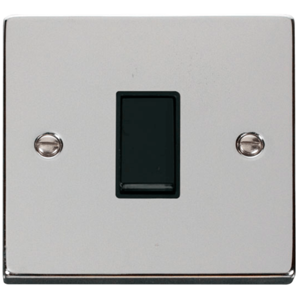 Click Deco Polished Chrome 1 Gang 2 Way Light Switch
