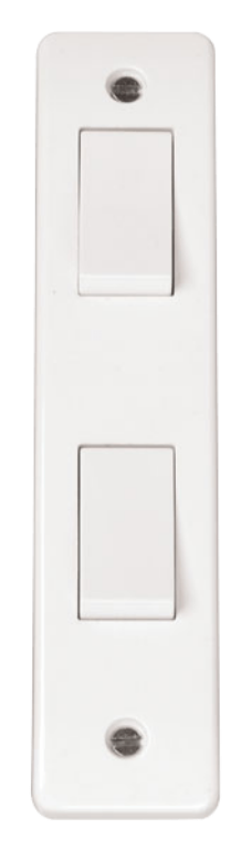 Click Mode 2 Gang 2 Way Architrave Switch