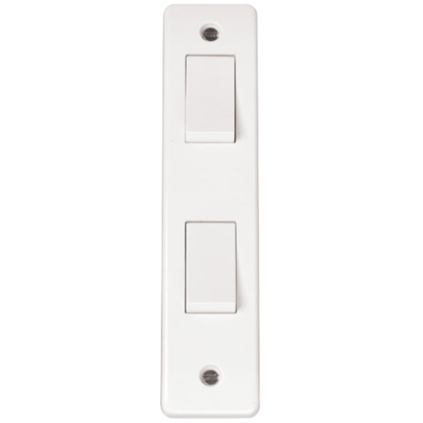 Click Mode 2 Gang 2 Way Architrave Switch