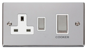 Click Deco Polished Chrome Cooker Control Unit