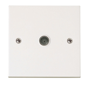 Click Polar 1 Gang Coaxial Socket