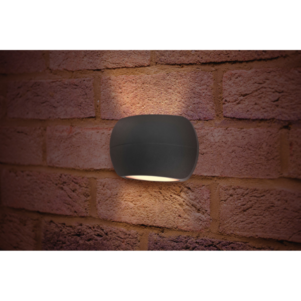 Integral Luxstone Dark Grey IP54 8.5w Wall Light 3000w - Image 3