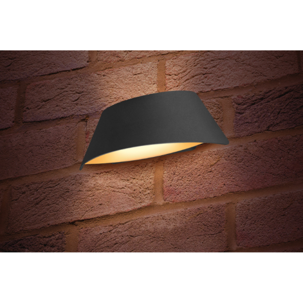 Integral Vistalux Dark Grey IP65 9w Wall Light 3000k - Image 3