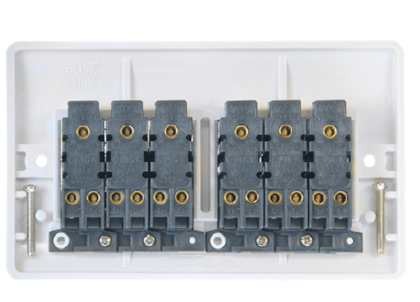 Click Mode 6 Gang 2 Way 10Ax Switch - Image 2