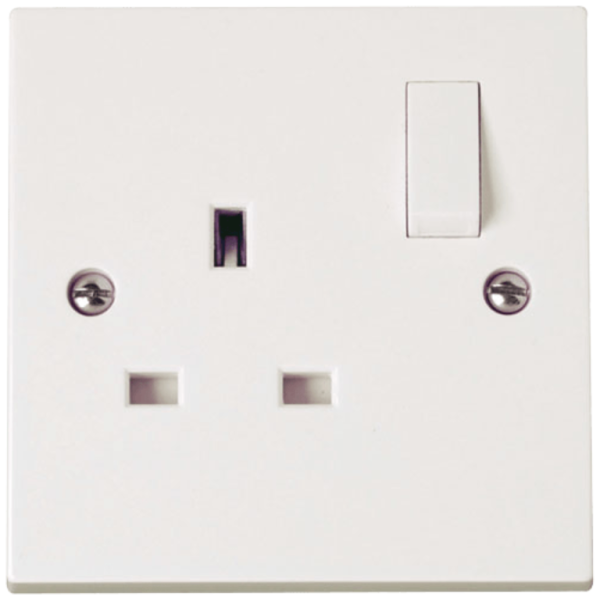 Click Polar 1 Gang 13A SP Switched Socket