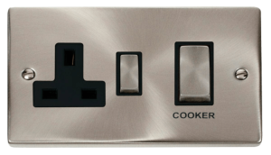 Click Deco Satin Chrome Cooker Control Unit