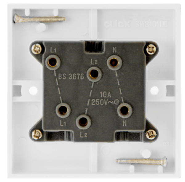 Click Polar 1 Gang TP 10A Fan Isolator Switch - Image 2