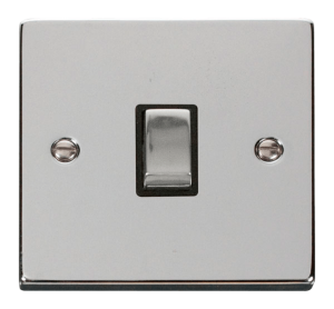 Click Deco Polished Chrome 1 Gang 20A DP Switch