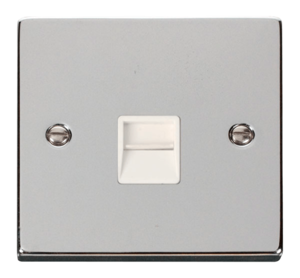 Click Deco Polished Chrome 1 Gang BT Master Socket