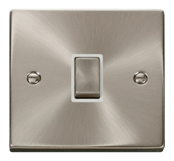 Click Deco Satin Chrome 1 Gang 20A DP Switch