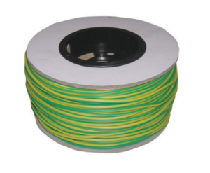 Green/Yellow 100M 3mm PVC Sleeving - Reel
