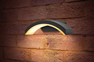 Integral Curve Dark Grey IP54 7.5w Wall Light 3000k